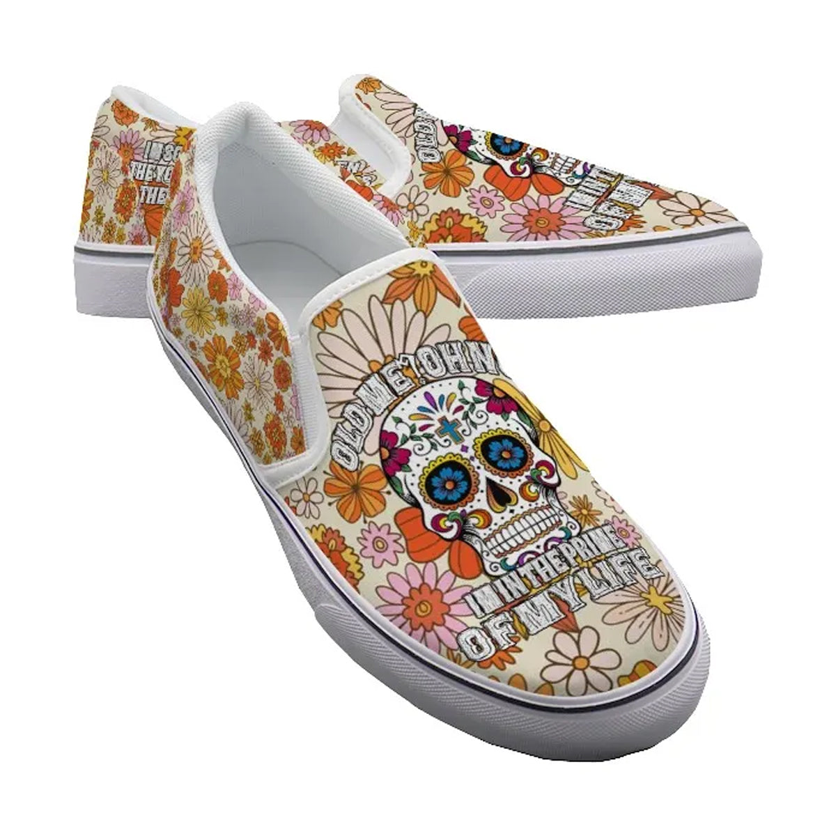 EShoes Canvas Shoes, Old Me? Oh No! Im In The Prime Of My Life, Custom Shoes.