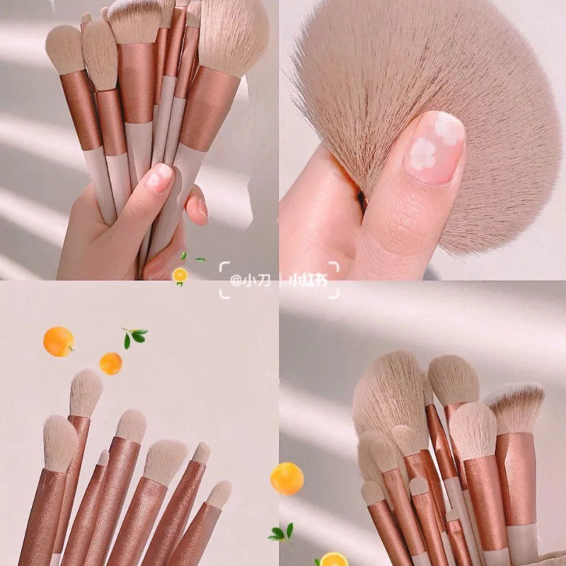 Elara Glow Makeup Brush Set – Professional Blending, Foundation, Eyeshadow & Powder Brushes for Flawless Application-190225.