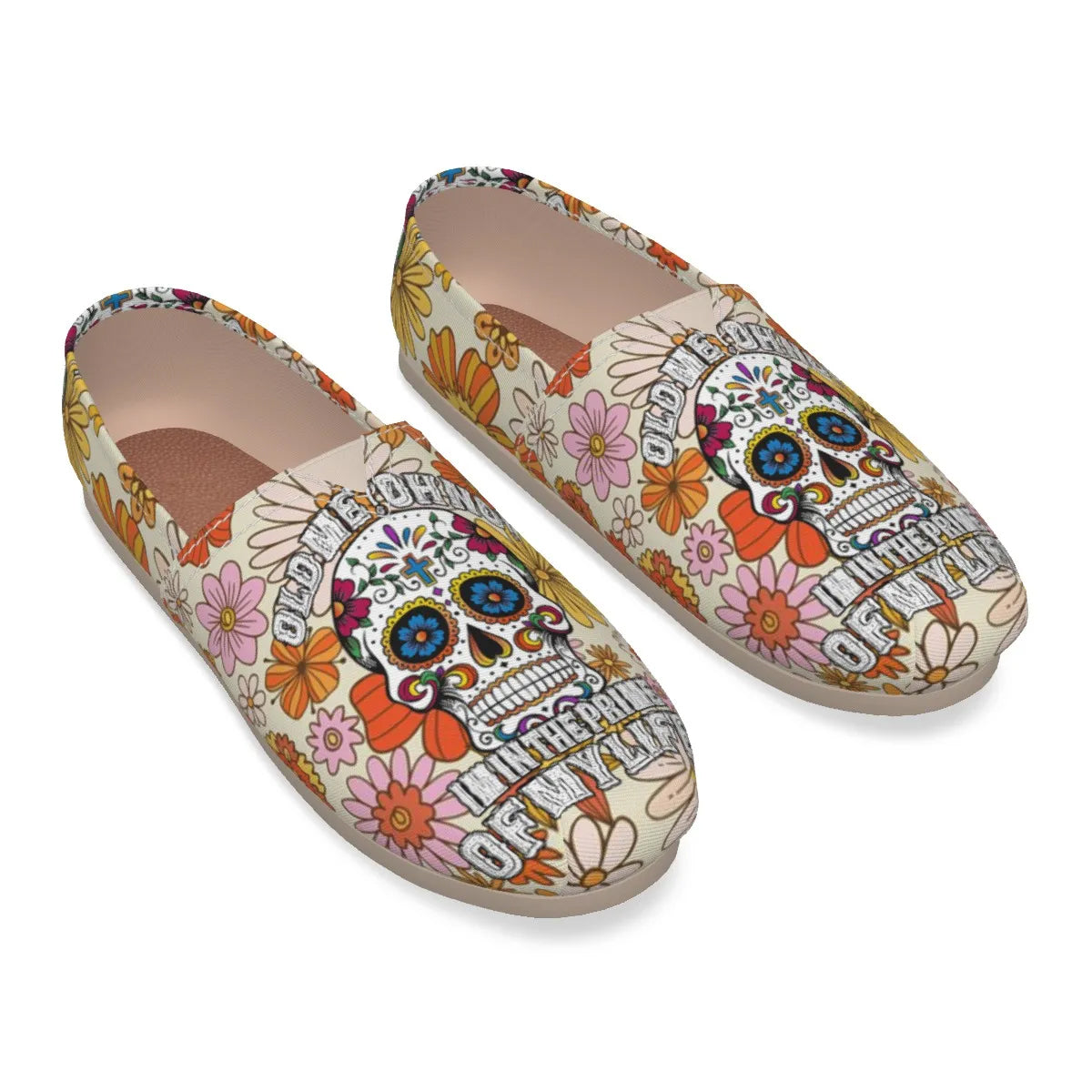 EShoes Canvas Shoes, Old Me? Oh No! Im In The Prime Of My Life, Custom Shoes.