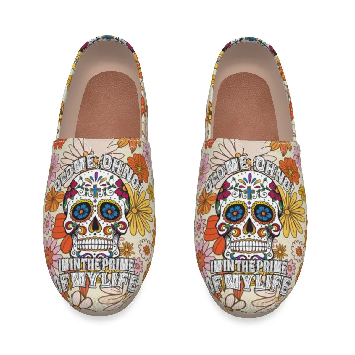 EShoes Canvas Shoes, Old Me? Oh No! Im In The Prime Of My Life, Custom Shoes.