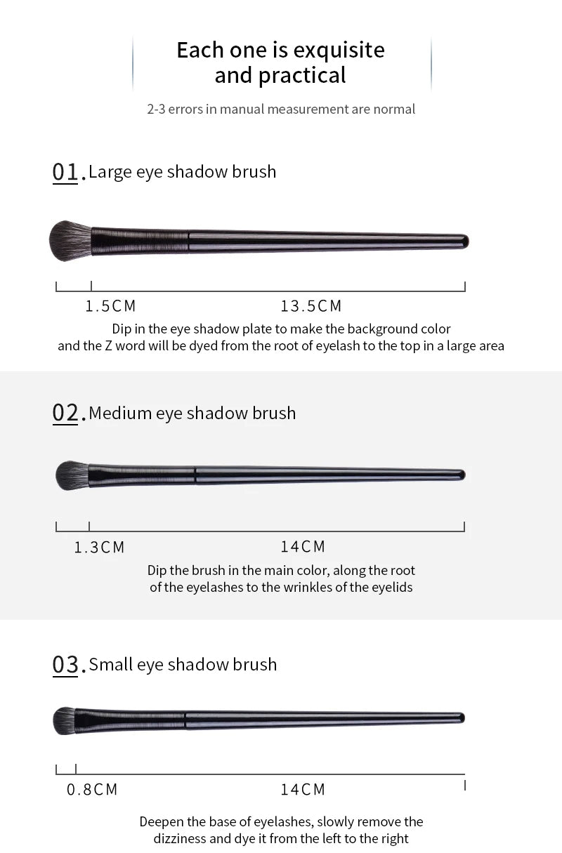Elara Glow Natural Eye Makeup Brush Set – Precision Blending, Eyebrow, Eyeshadow & Eyeliner Tools for Flawless Eye Looks-190225