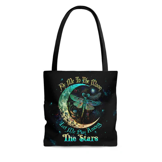 Durable Canvas Tote Bags - FLY ME TO THE MOON - Lightweight &, High-Capacity Options by EBDR 01220524