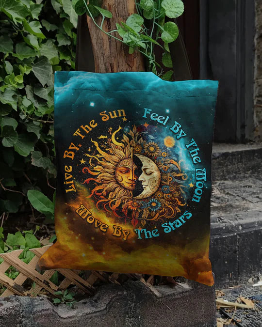 Durable Canvas Tote Bags - LIVE BY THE SUN - Lightweight &, High-Capacity Options by EBDR 01220524