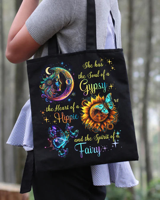 Durable Canvas Tote Bags - SPIRIT OF A FAIRY - Lightweight &, High-Capacity Options by EBDR 01220524