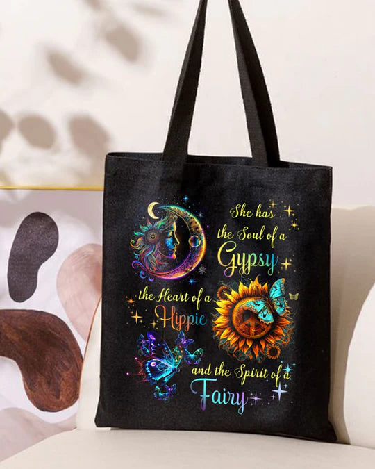 Durable Canvas Tote Bags - SPIRIT OF A FAIRY - Lightweight &, High-Capacity Options by EBDR 01220524