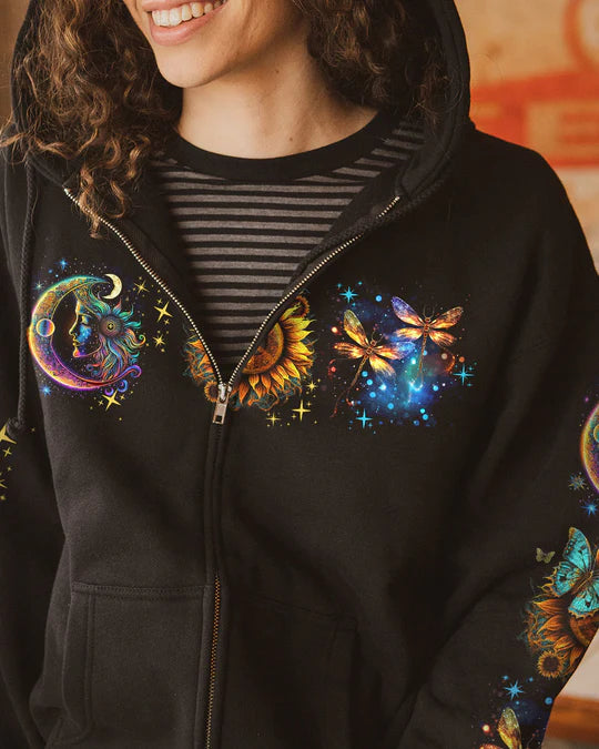 EMBROIDERED -SPIRIT OF A DRAGONFLY ALL OVER PRINT - 3D CLOTHING - ABD07220424.