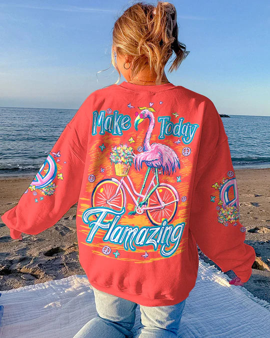 EMBROIDERED - MAKE TODAY FLAMAZING ALL OVER PRINT - 3D CLOTHING - ABD05230424.