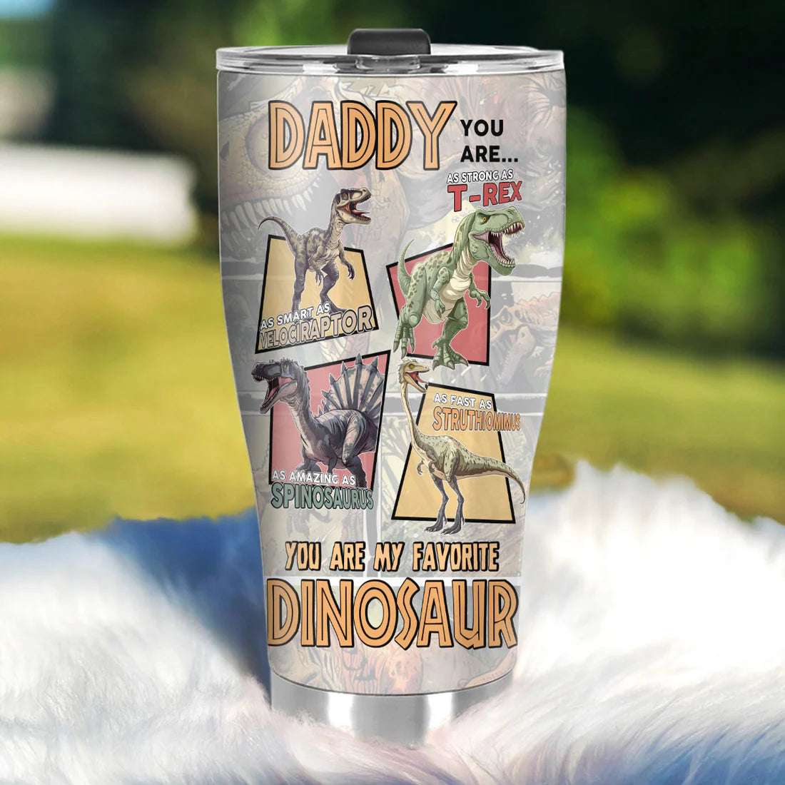 SHOESEMBROIDERED 20,30,40 Oz Stainless Tumbler - Daddysaurus - Perfect for Every Occasion - EBDR01160524