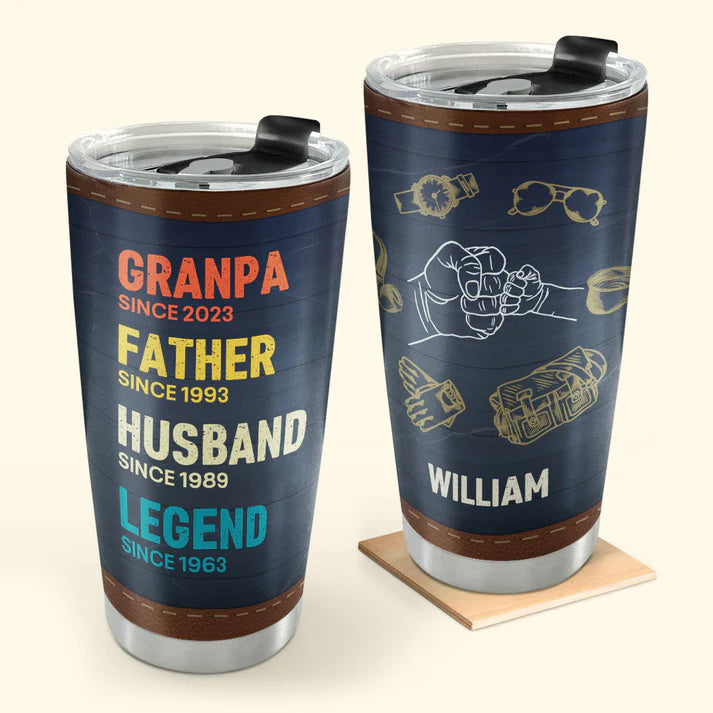 SHOESEMBROIDERED 20,30,40 Oz Stainless Tumbler - Legend Since - Perfect for Every Occasion - EBDR01160524