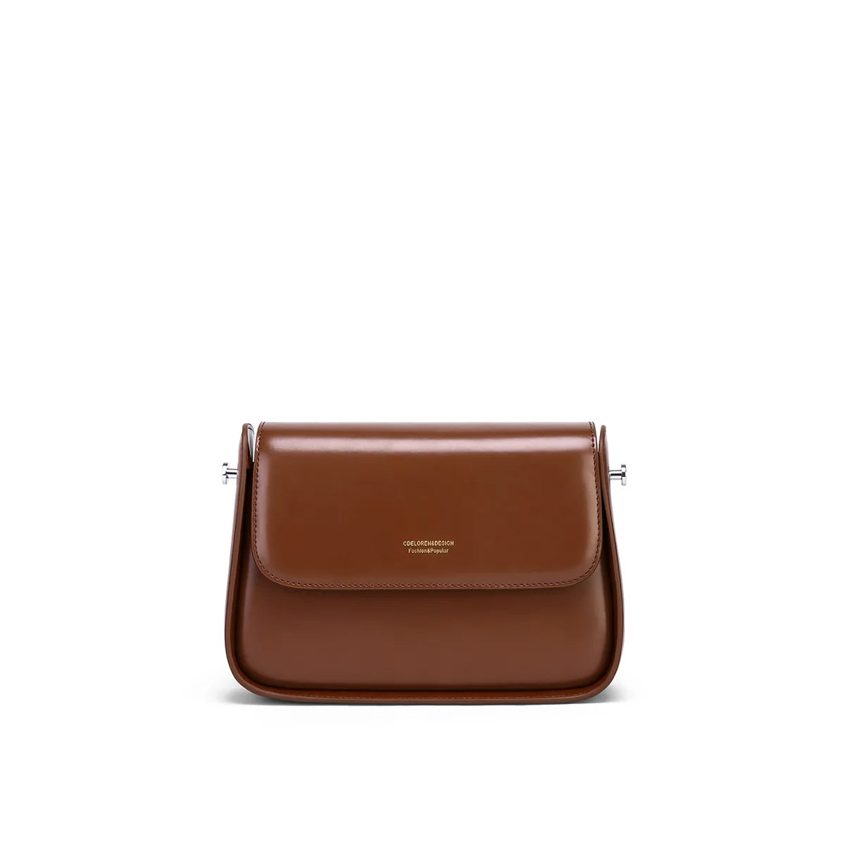 2025 Trendy Niche Design Genuine Leather Saddle Bag – Women's Textured Messenger Handbag.040425
