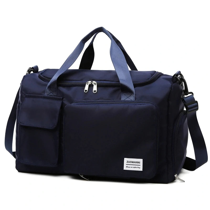 Elara Glow Carry-On Travel Bag – Large Capacity Weekender Duffle with Shoe Compartment for Women.210325