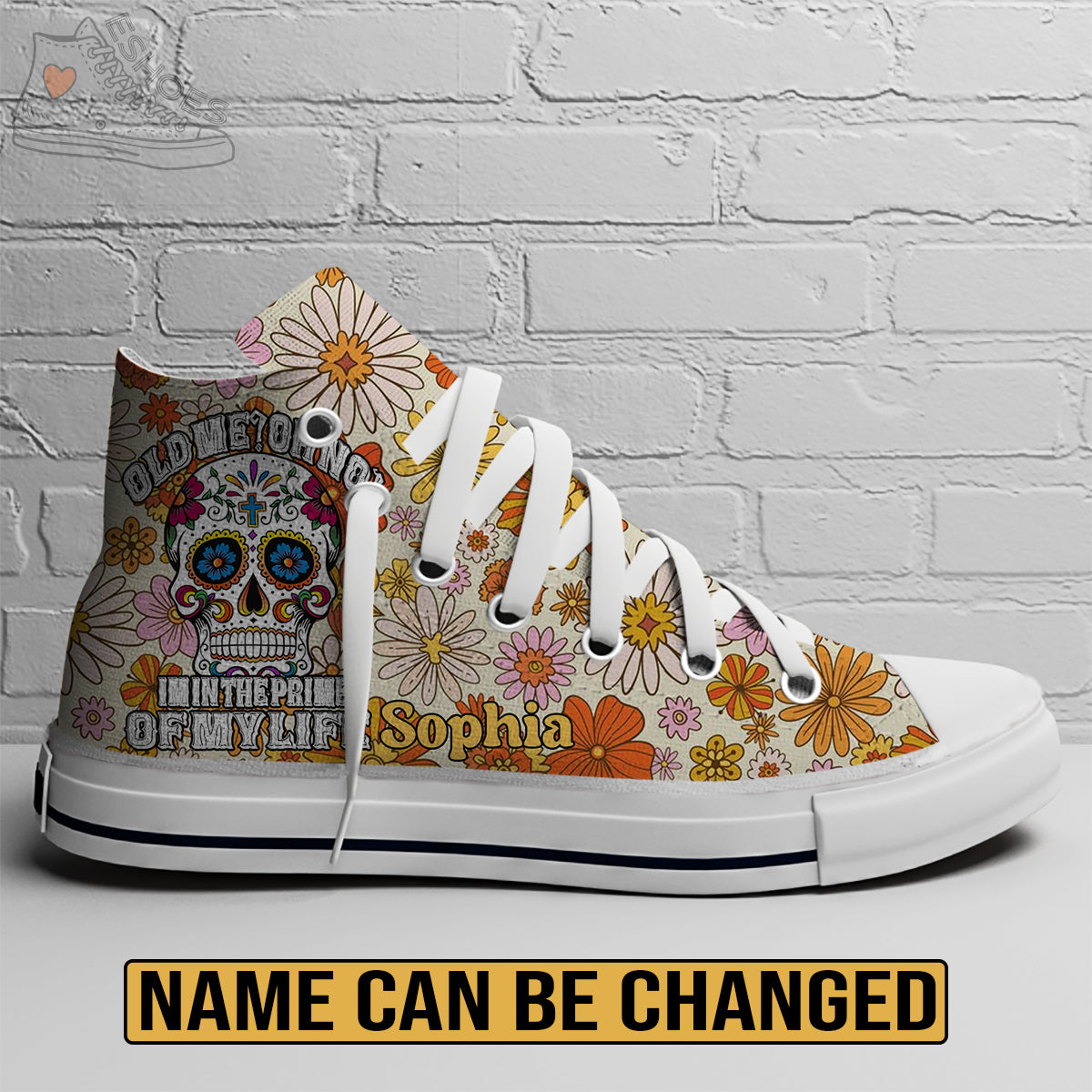 EShoes Canvas Shoes, Old Me? Oh No! Im In The Prime Of My Life, Custom Shoes.