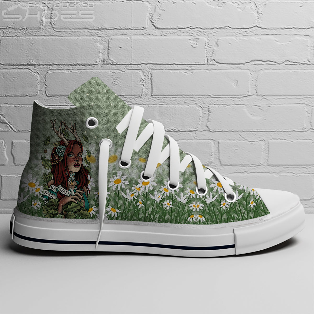 EShoes Personalized Women's Canvas Shoes, Awake My Soul Shoes, Custom Name Shoes.