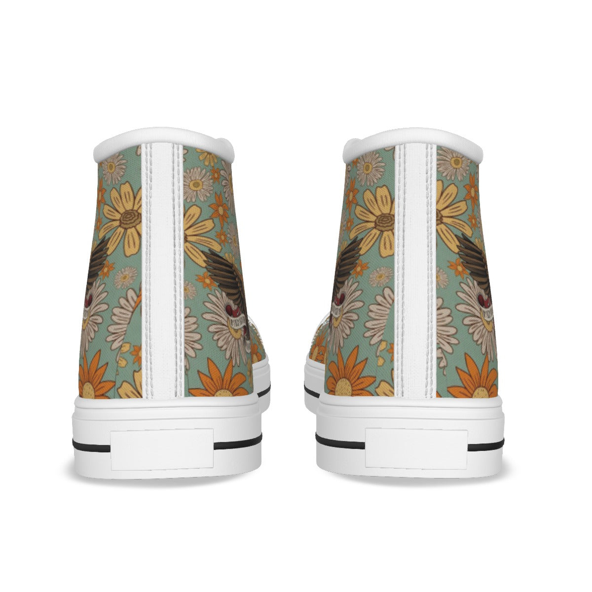 EShoes Personalized Women's Canvas Shoes, Memento Vivere Memento Mori Shoes, Custom Name Shoes.