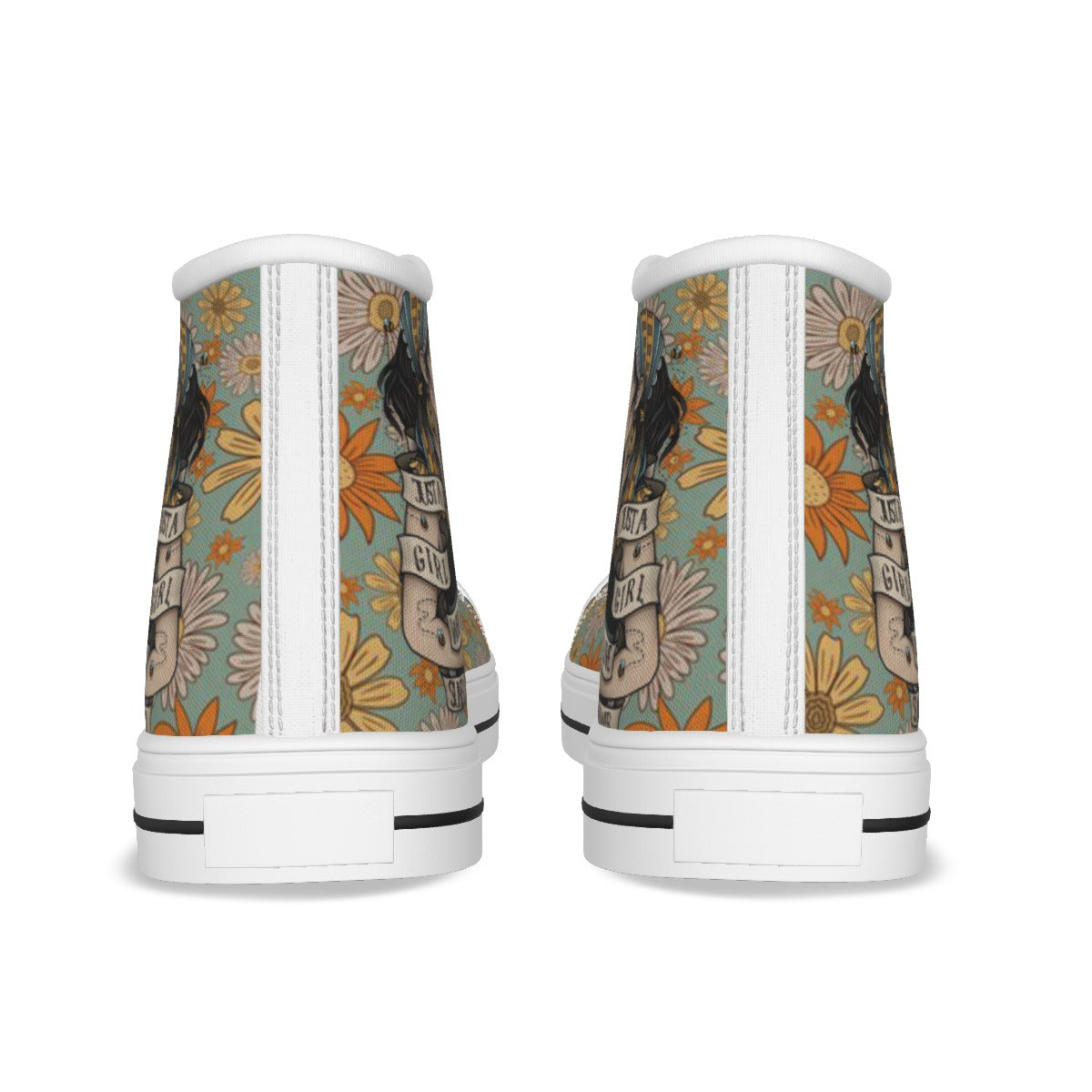 EShoes Personalized Women's Canvas Shoes, Just A Girl Who Love Sunflower Shoes, Custom Name Shoes.