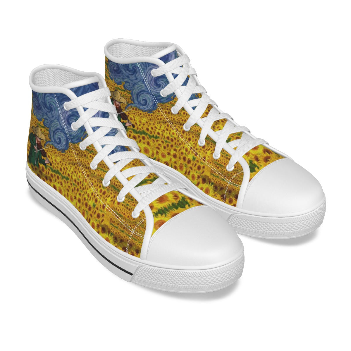 EShoes Personalized Flower Women's Canvas Shoes, Flower Shoes, Hippie Shoes, Boho-Chic Shoes.