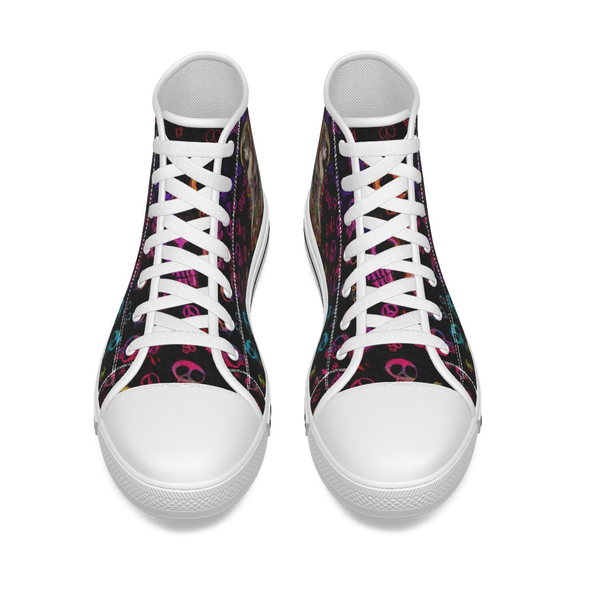 EShoes Personalized Women's Canvas Shoes, Skull Mexican Girl With Wing, Custom Name Shoes.