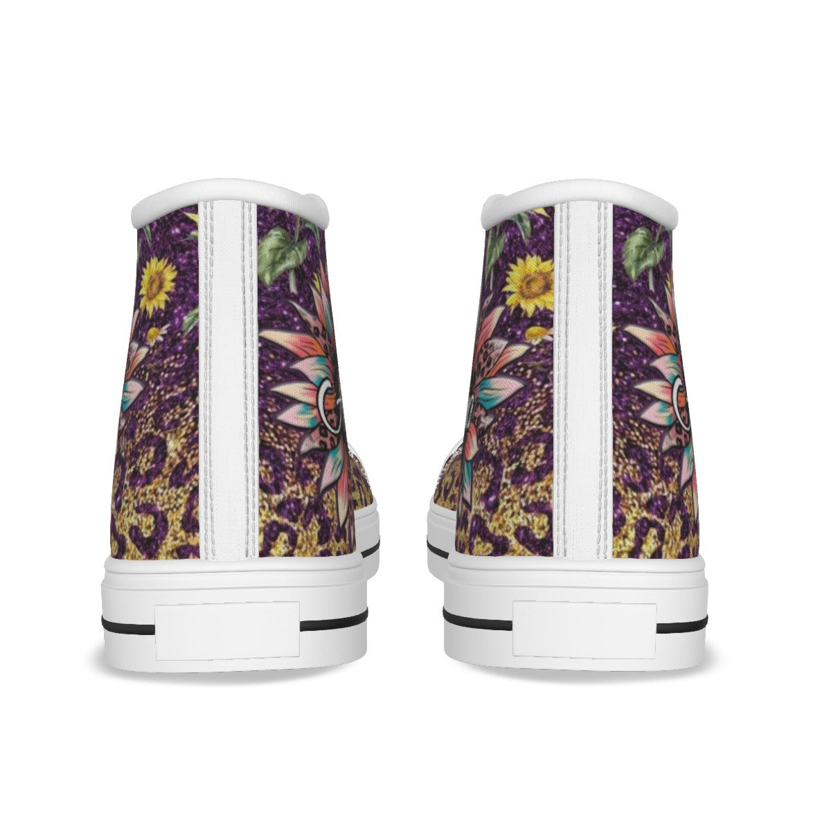 EShoes Personalized Flower Women's Canvas Shoes, Flower Shoes, Custom Shoes.