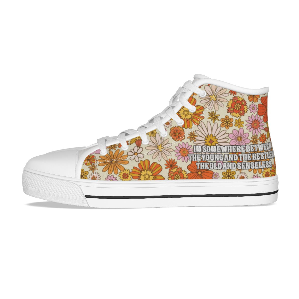 EShoes Canvas Shoes, Old Me? Oh No! Im In The Prime Of My Life, Custom Shoes.
