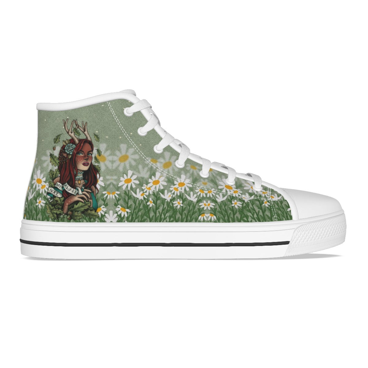 EShoes Personalized Women's Canvas Shoes, Awake My Soul Shoes, Custom Name Shoes.