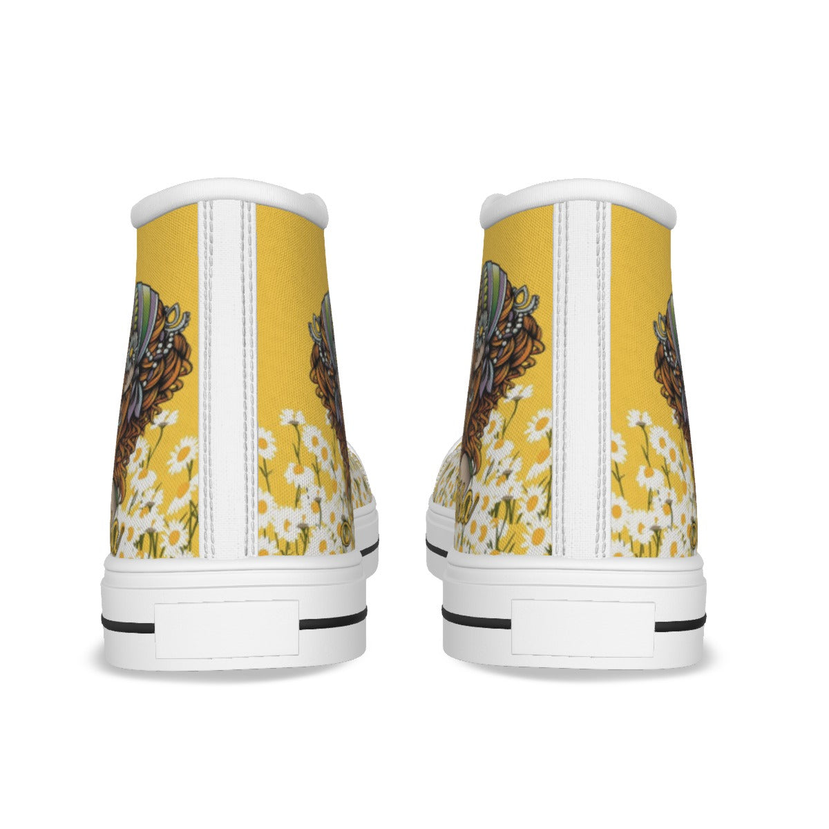 EShoes Personalized Flower Women's Canvas Shoes, Flower Shoes, Hippie Shoes.