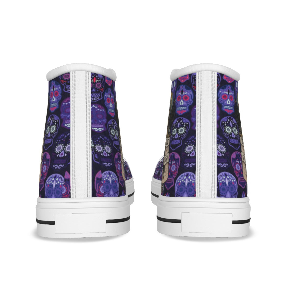 EShoes Personalized Women's Canvas Shoes, Just A Girl Who Loves Skulls, Custom Name Shoes.