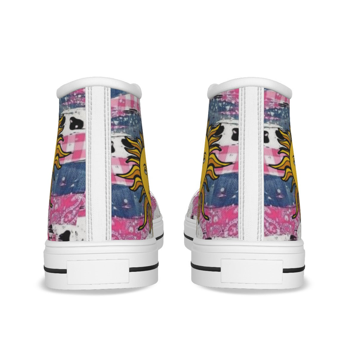 EShoes Personalized Canvas Shoes, Sun & Mon Love Shoes, Custom Name Shoes.