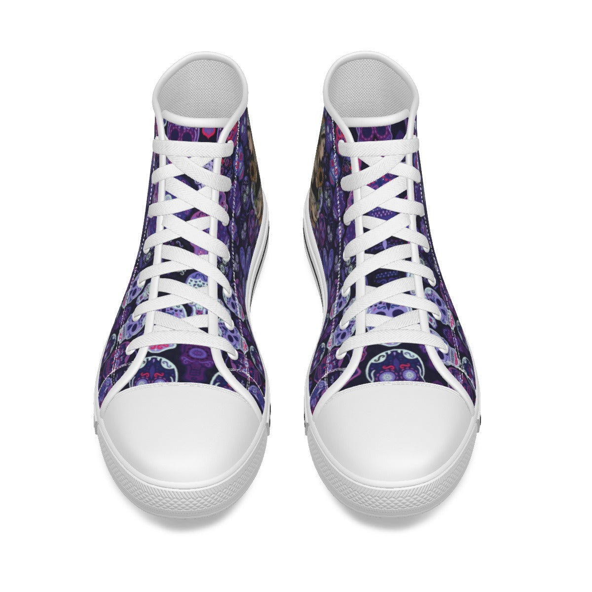 EShoes Personalized Women's Canvas Shoes, Just A Girl Who Loves Skulls, Custom Name Shoes.