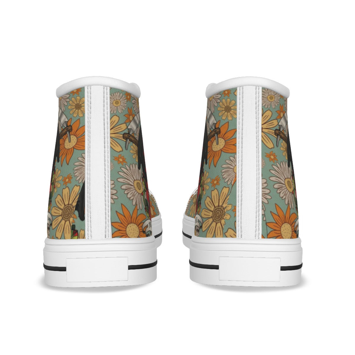 EShoes Personalized Women's Canvas Shoes, Racing The Reaper Shoes, Custom Name Shoes.
