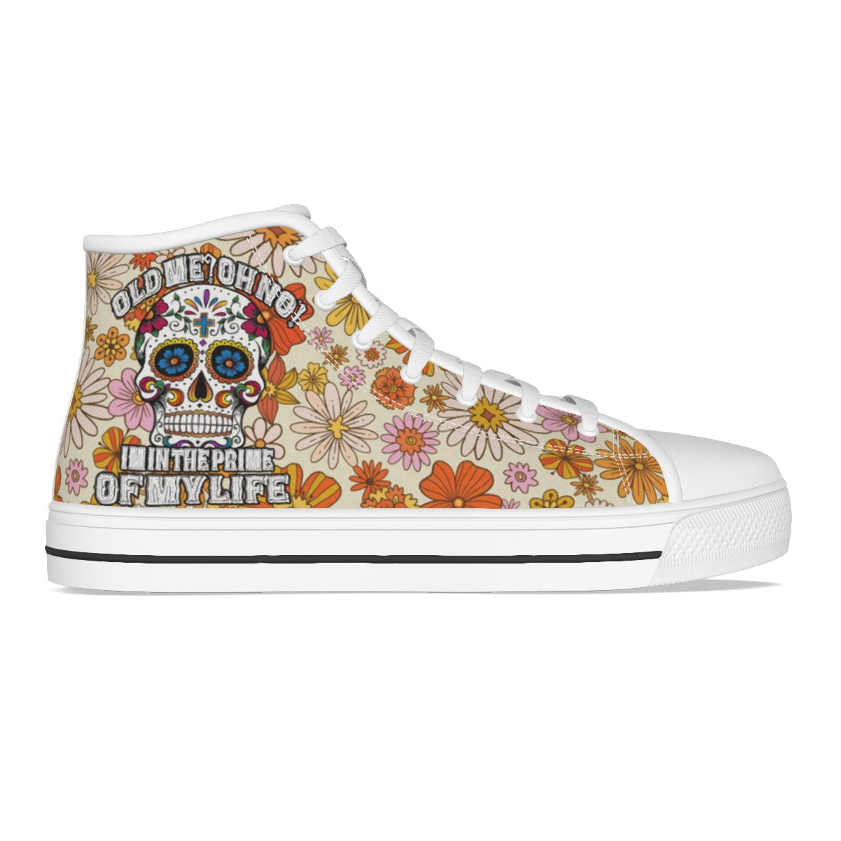 EShoes Canvas Shoes, Old Me? Oh No! Im In The Prime Of My Life, Custom Shoes.