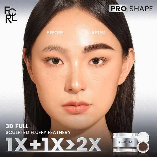 Elara Glow 2-in-1 Eyebrow Pomade Gel & Wax – Waterproof, Long-Lasting & Brow-Enhancing Formula with Brush.040325.