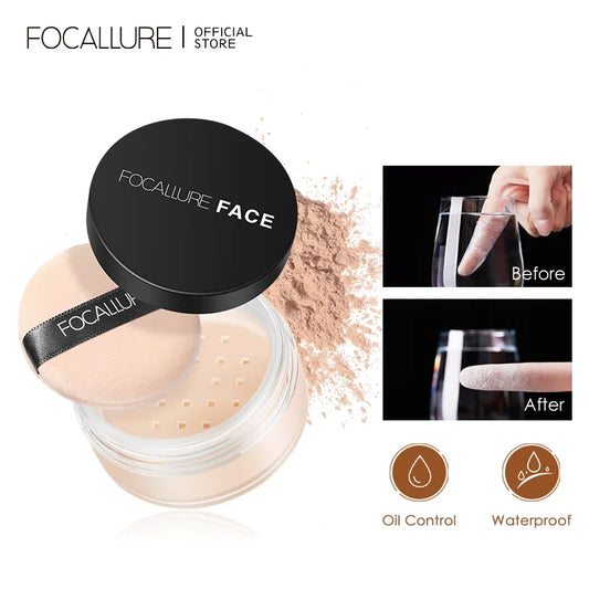Elara Glow Face Powder – Waterproof, Long-Lasting Oil-Control Matte Setting Powder | 9 Shades for Flawless Makeup.040325.