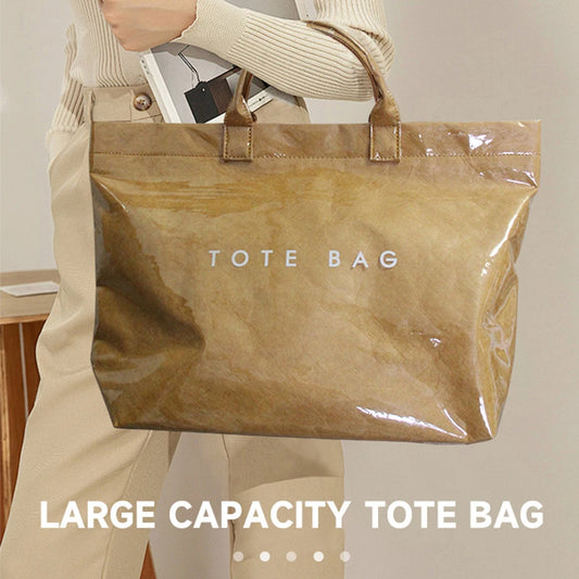 Women's Large-Capacity Tote Bag – Simple Solid Color Work & Commuter Fashion Handbag.020425.