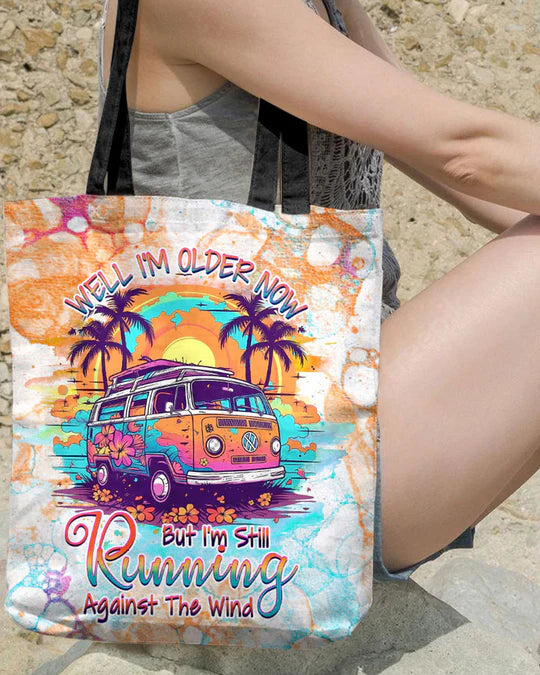 Durable Canvas Tote Bags -  RUNNIN' AGAINST THE WIND - Lightweight &amp, High-Capacity Options by EBDR 01220524