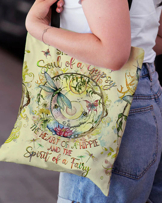 Durable Canvas Tote Bags -  SPIRIT OF A FAIRY DRAGONFLY - Lightweight &amp, High-Capacity Options by EBDR 01220524