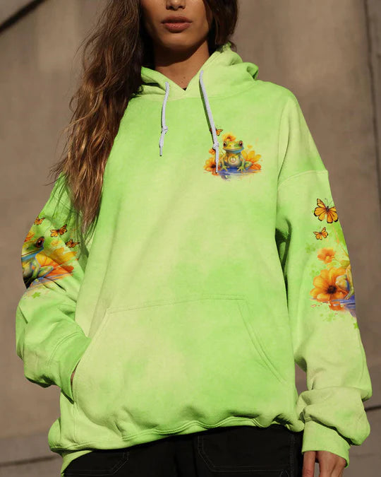 EMBROIDERED - BE YOU THE WORLD WILL ADJUST FROG ALL OVER PRINT - 3D CLOTHING - ABD04220424.