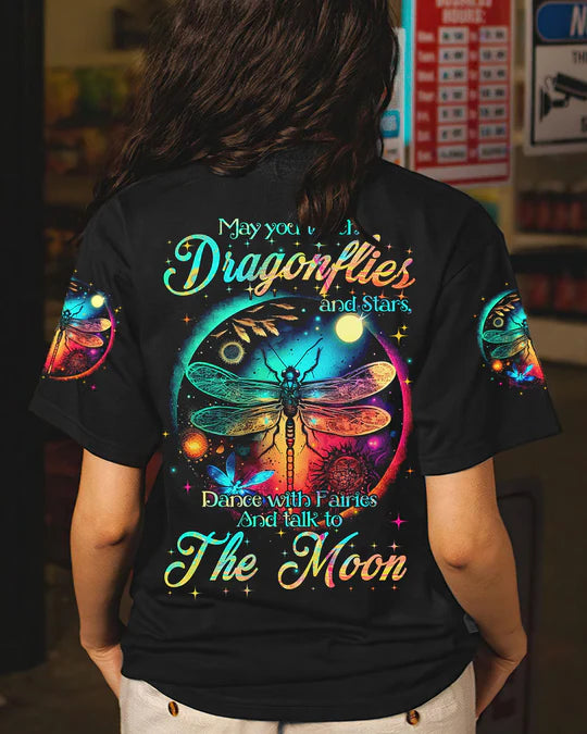 EMBROIDERED - MAY YOU TOUCH DRAGONFLIES AND STARS ALL OVER PRINT - 3D CLOTHING - ABD04230424.