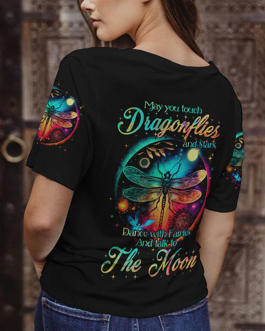 EMBROIDERED - MAY YOU TOUCH DRAGONFLIES AND STARS ALL OVER PRINT - 3D CLOTHING - ABD04230424.