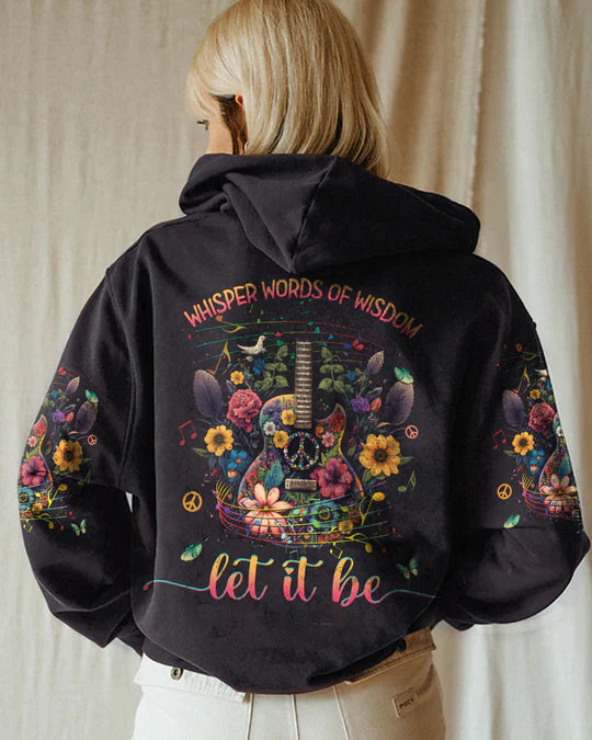 EMBROIDERED - WHISPER WORDS OF WISDOM GUITAR HIPPIE ALL OVER PRINT - 3D CLOTHING - ABD03230424