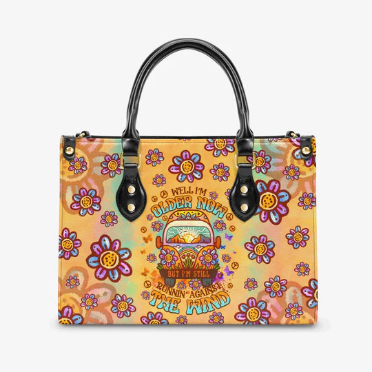 EBDR LEATHER HANDBAG - RUNNING AGAINST THE WIND LEATHER HANDBAG - HIPPIES BAGS - EBDRLTHB04030524.