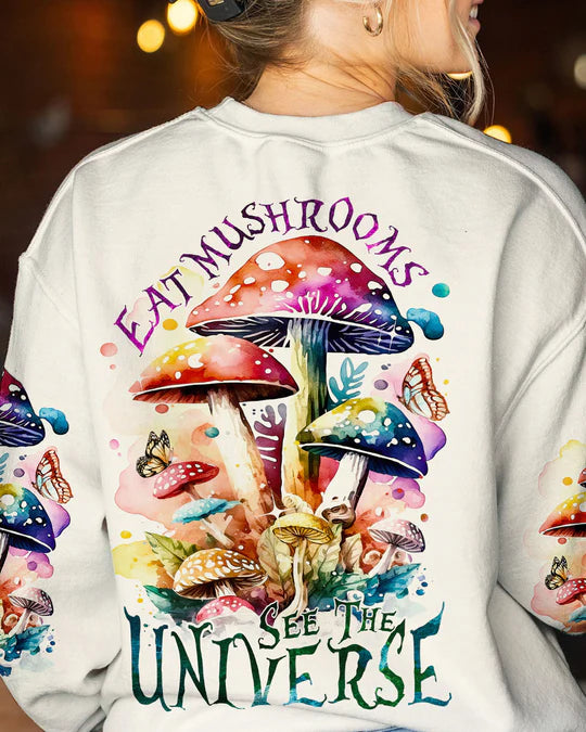 EMBROIDERED - EAT MUSHROOMS SEE THE UNIVERSE ALL OVER PRINT - 3D CLOTHING - ABD03250424.