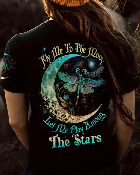 EMBROIDERED - FLY ME TO THE MOON ALL OVER PRINT - 3D CLOTHING - ABD04220424.