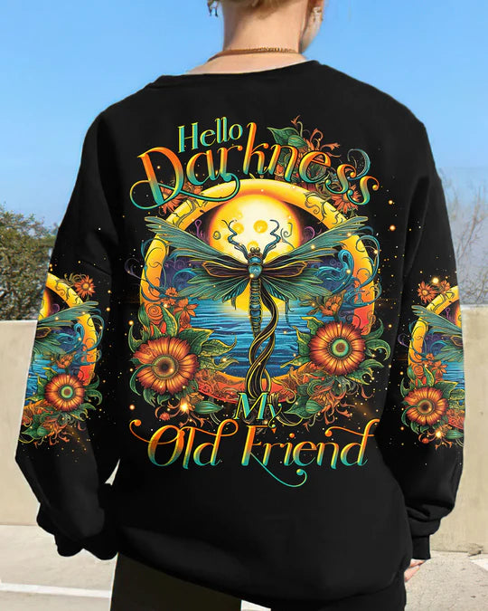 EMBROIDERED -HELLO DARKNESS MY OLD FRIEND DRAGONFLY ALL OVER PRINT - 3D CLOTHING - ABD08230424.