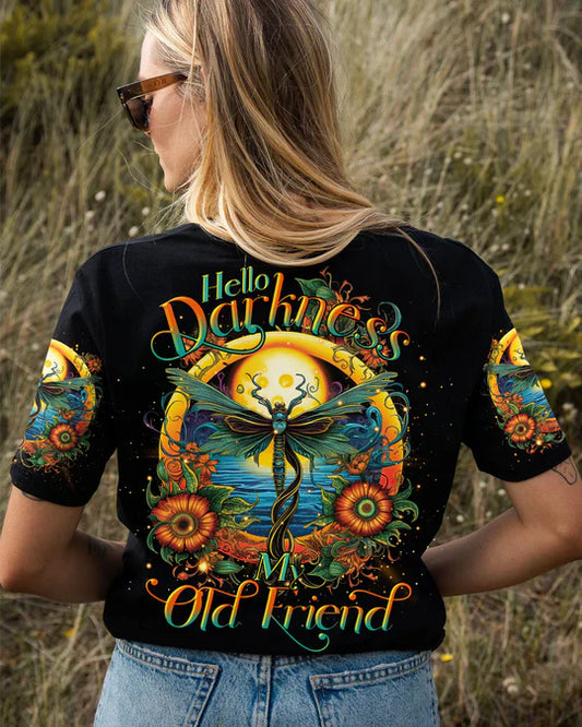 EMBROIDERED -HELLO DARKNESS MY OLD FRIEND DRAGONFLY ALL OVER PRINT - 3D CLOTHING - ABD08230424.