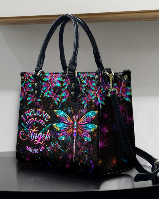 EBDR LEATHER HANDBAG - I BELIEVE THERE ARE ANGELS AMONG US LEATHER HANDBAG - HIPPIES BAGS - EBDRLTHB07030524.