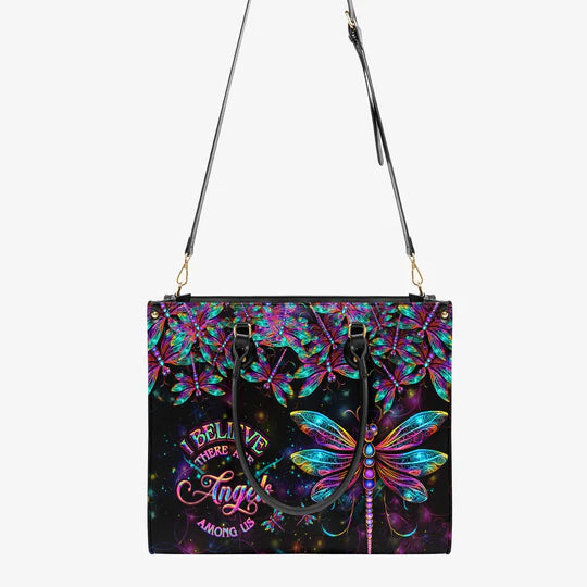 EBDR LEATHER HANDBAG - I BELIEVE THERE ARE ANGELS AMONG US LEATHER HANDBAG - HIPPIES BAGS - EBDRLTHB07030524.