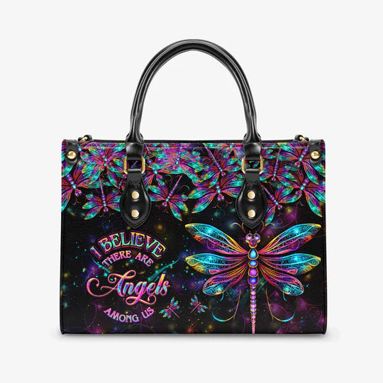 EBDR LEATHER HANDBAG - I BELIEVE THERE ARE ANGELS AMONG US LEATHER HANDBAG - HIPPIES BAGS - EBDRLTHB07030524.