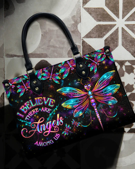 EBDR LEATHER HANDBAG - I BELIEVE THERE ARE ANGELS AMONG US LEATHER HANDBAG - HIPPIES BAGS - EBDRLTHB07030524.