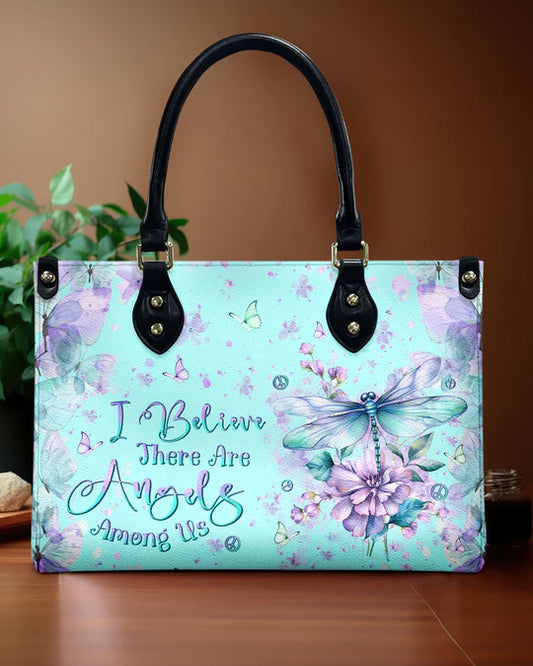 EBDR LEATHER HANDBAG - I BELIEVE THERE ARE ANGELS AMONG US LEATHER HANDBAG - HIPPIES BAGS - EBDRLTHB01020524.