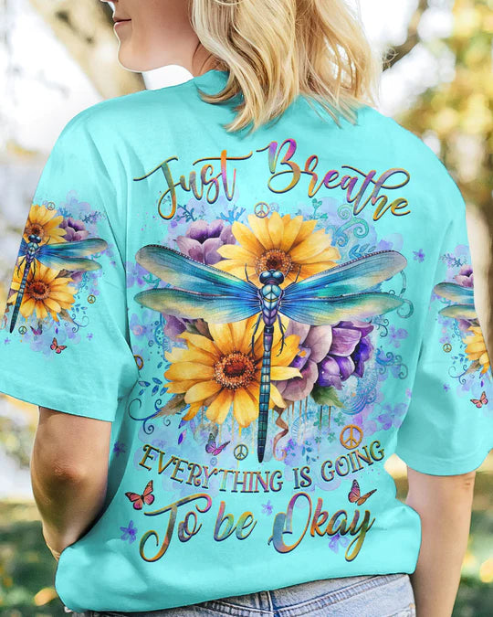EMBROIDERED - JUST BREATHE DRAGONFLY ALL OVER PRINT - 3D CLOTHING - ABD05270424.